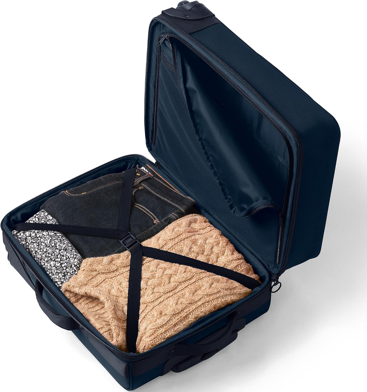 review Lands' End Travel Commuter Carry-on Radiant Navy One Size
