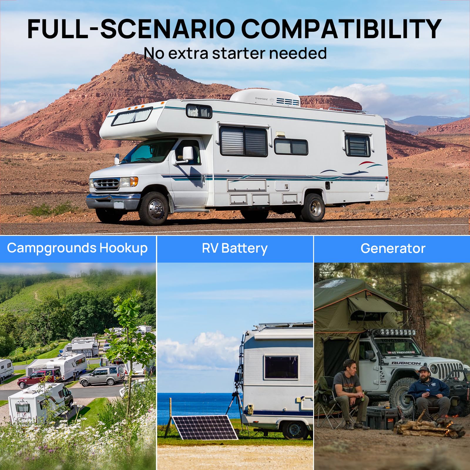 TURBRO Inverter 13 5K BTU RV Air Conditioner with Cooling and Heat Pump Non-Ducted Low-Profile Rooftop Unit Quiet — view 8