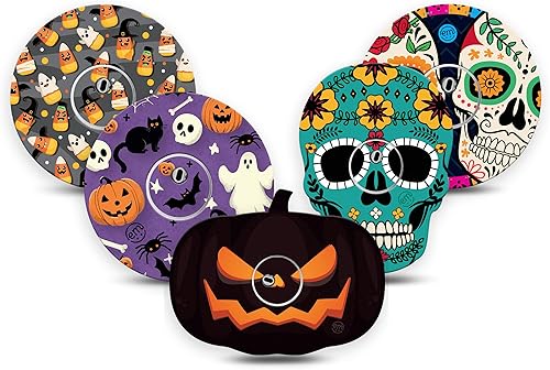 Vista 9 de ExpressionMed - Parches adhesivos para Libre 3 y Libre 3 Plus (paquete de 5) - Cintas con sensor CGM precortadas (flores pastel - Forma de flor)