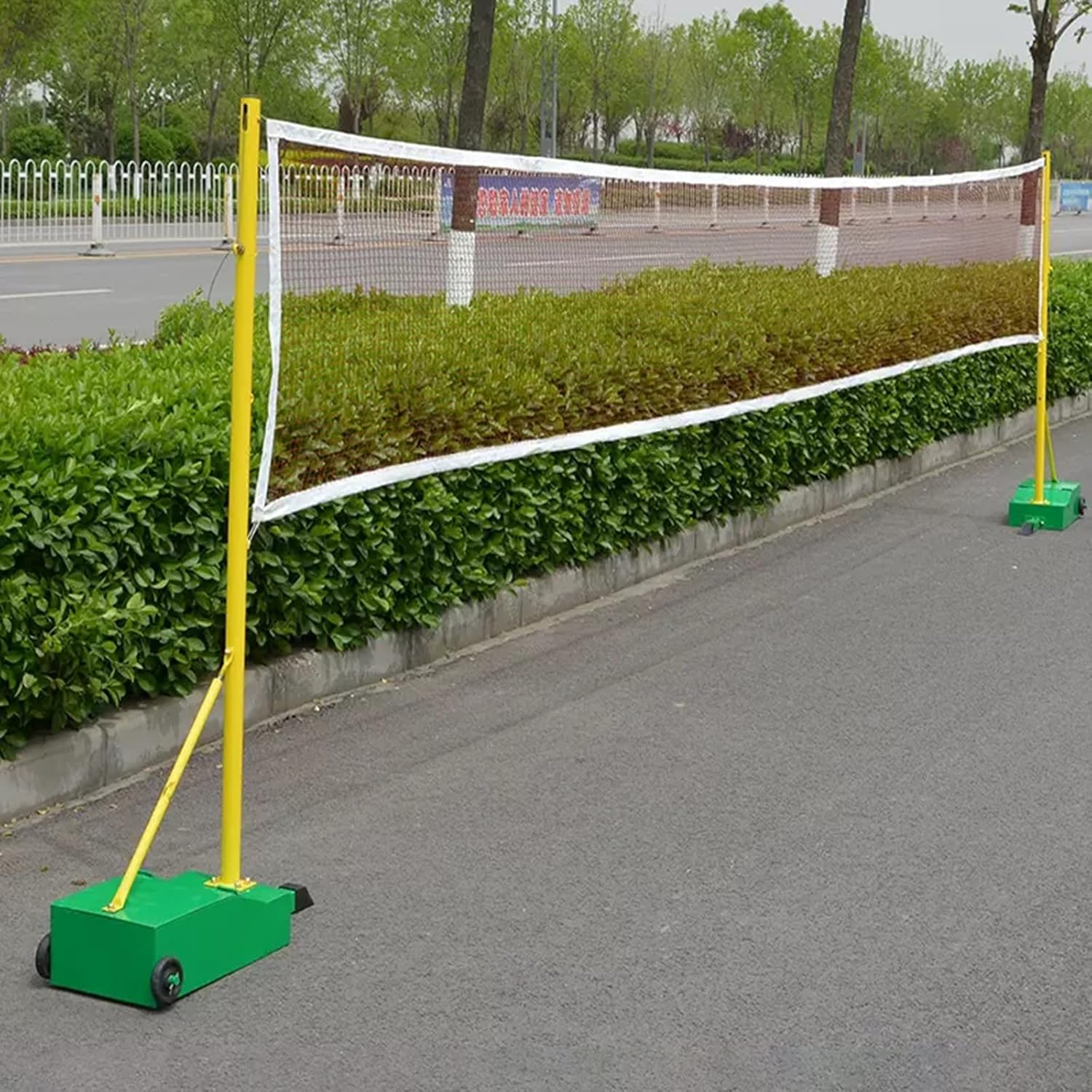 ZAQYCM Volleyball and Badminton Set Outdoor Heavy Duty