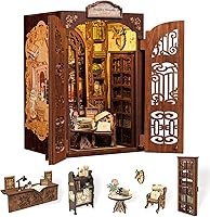 Vista 1 de Kit de Rincón de Libros Cutefun - Kit de Construcción de Casa de Muñecas en Miniatura para Estantería, Kits de Rincón de Libros para Adultos