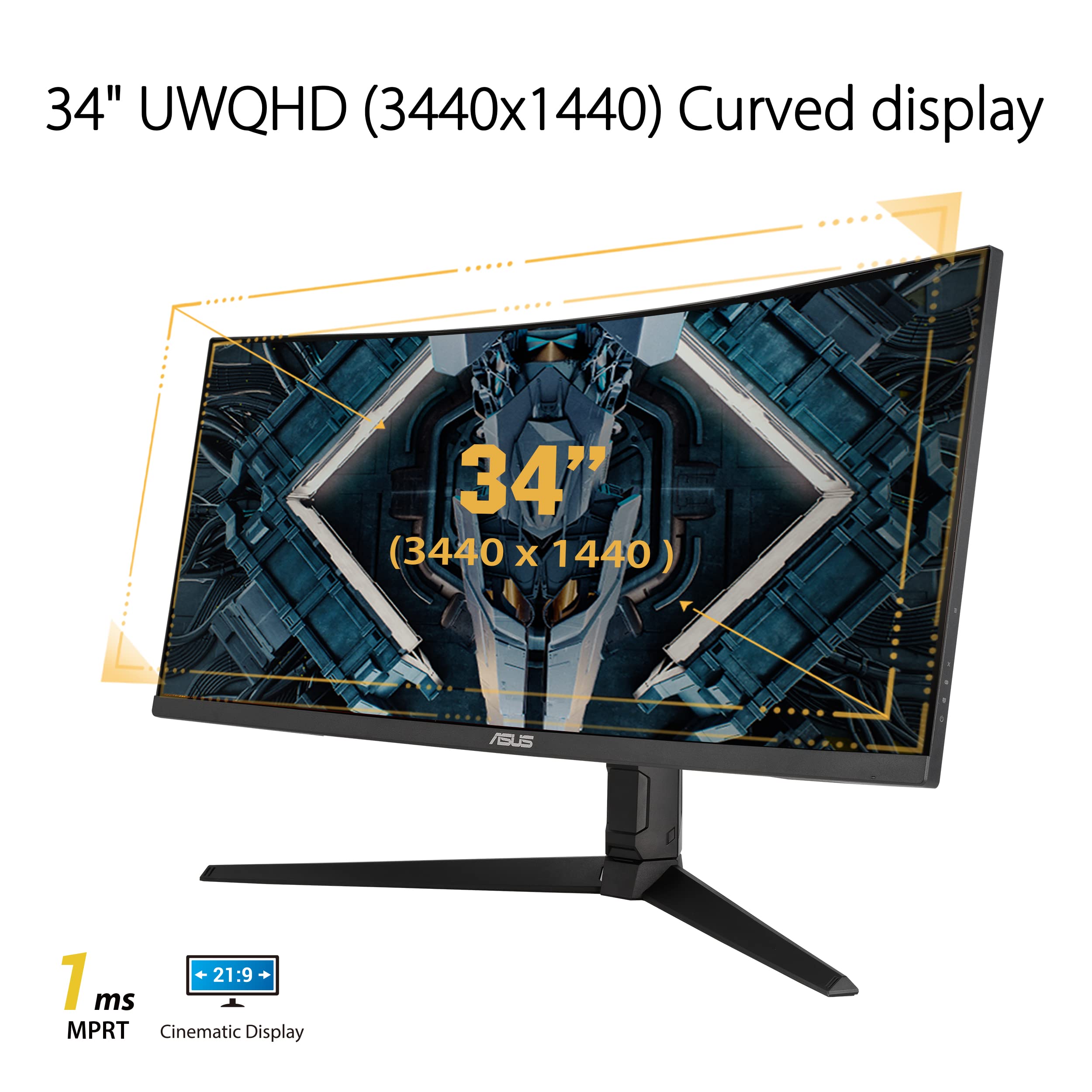 ASUS TUF Gaming VG34VQL1B 34 Zoll WQHD 165Hz Ultrawide Gaming Monitor