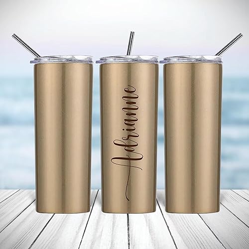 Miniatura 5 de Vaso | Regalos personalizados | Vasos de 20 onzas | Vaso grabado | Vasos personalizados | Vasos de acero inoxidable | Taza de viaje | Artículos