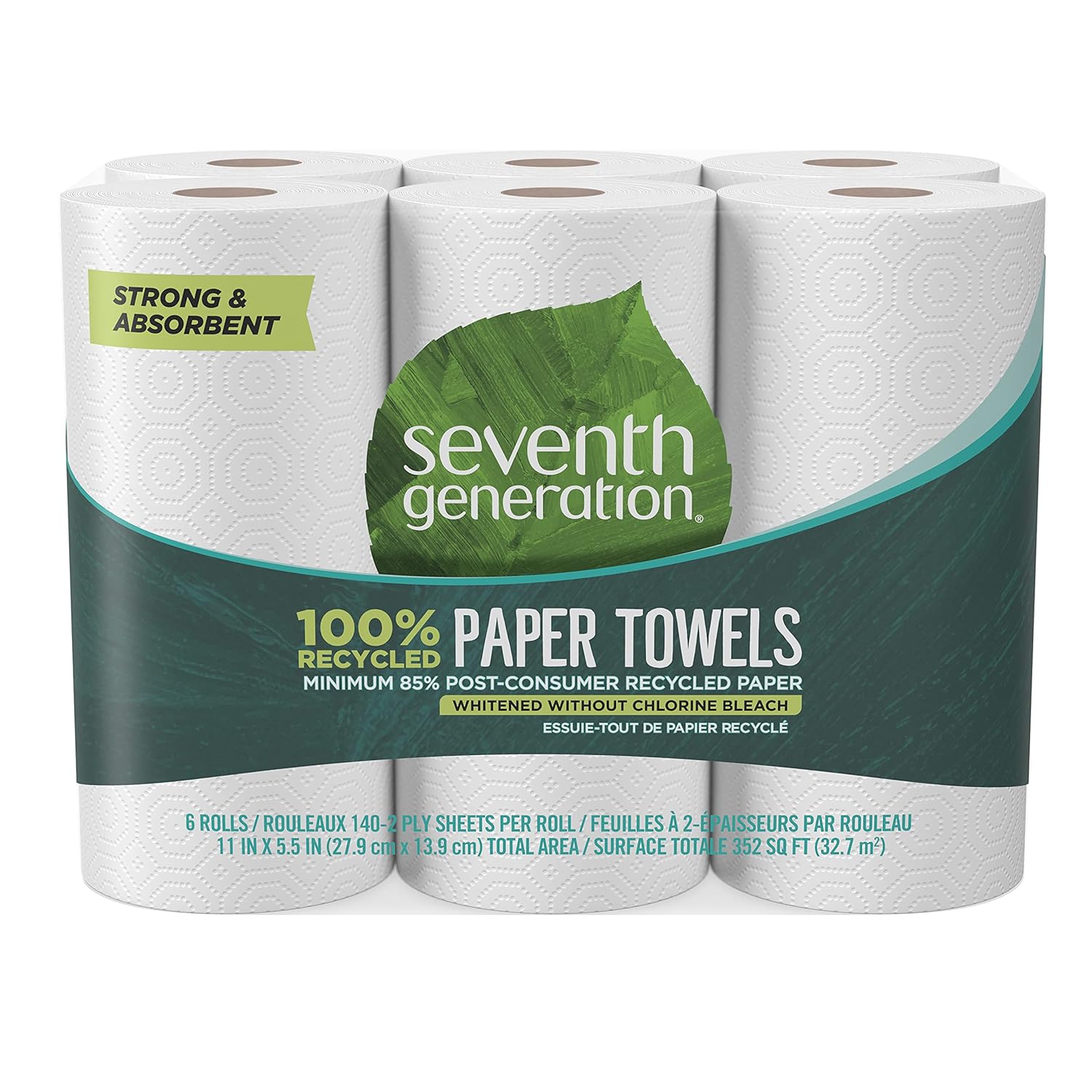 Seventh Generation Paper Towel 6Rl Pck, 1 ea