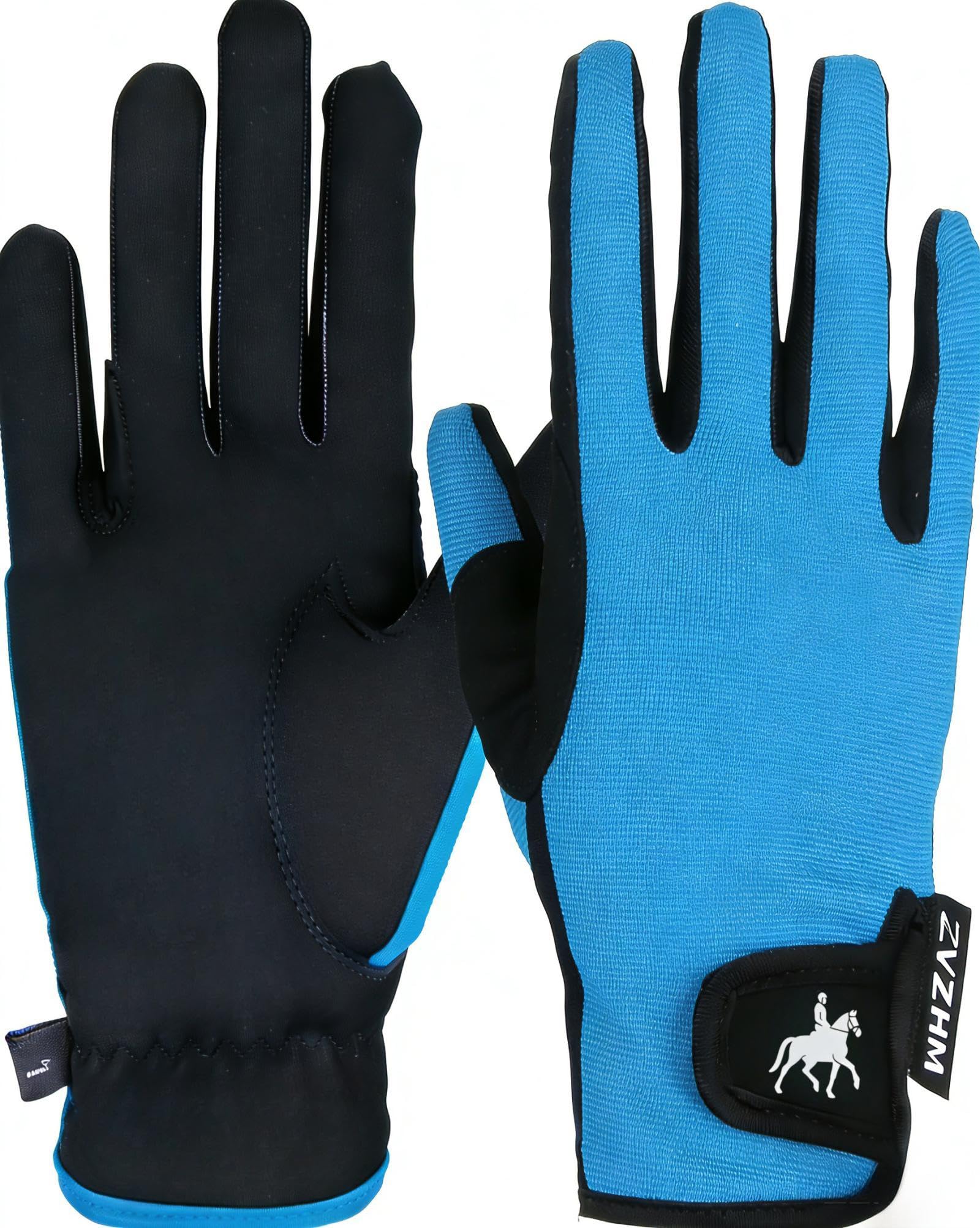 Horse Riding Gloves Equestrian for Women, Mesh Breathable