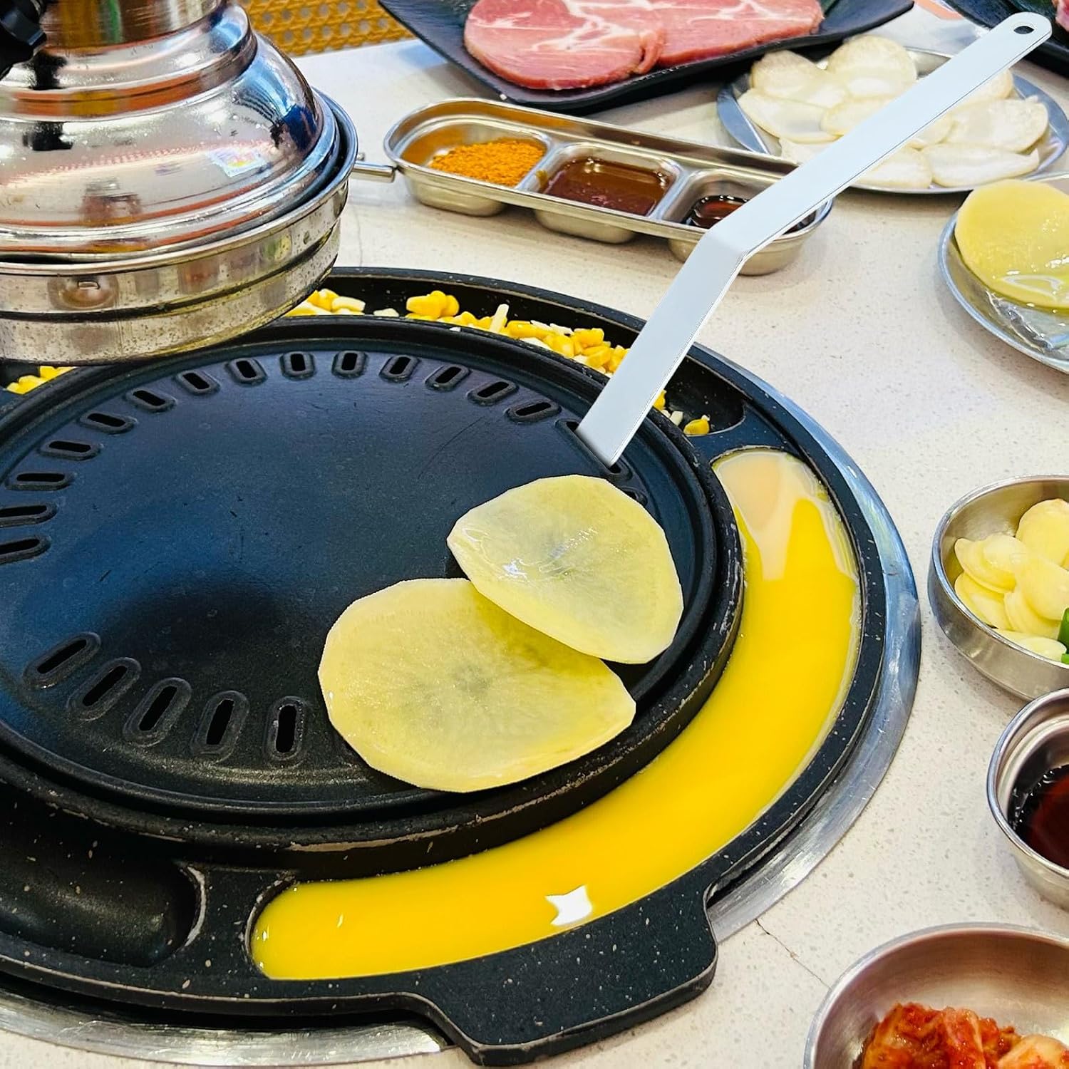 Xmas Grill Lifter Stainless Steel Grate Grabber for Outdoor Cooking