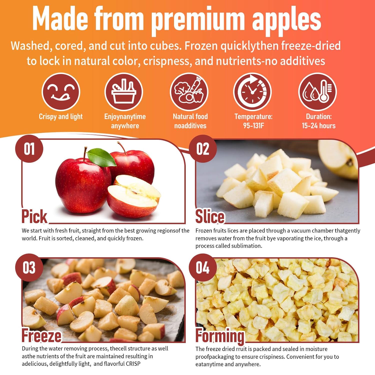 Freeze-Dried Apples Vs. No Sugar ‌dried Chips: Snack Showdown-Crispy, Healthier, or Tastier?