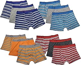 ShopMCR 3 Pack Boys Everyday Essential Boxer Shorts Classic Underwear Cotton Trunks Multipack colour Kid Underpants Comfort Waistband Boxer Brief with Fly 5-13 Years Pants.