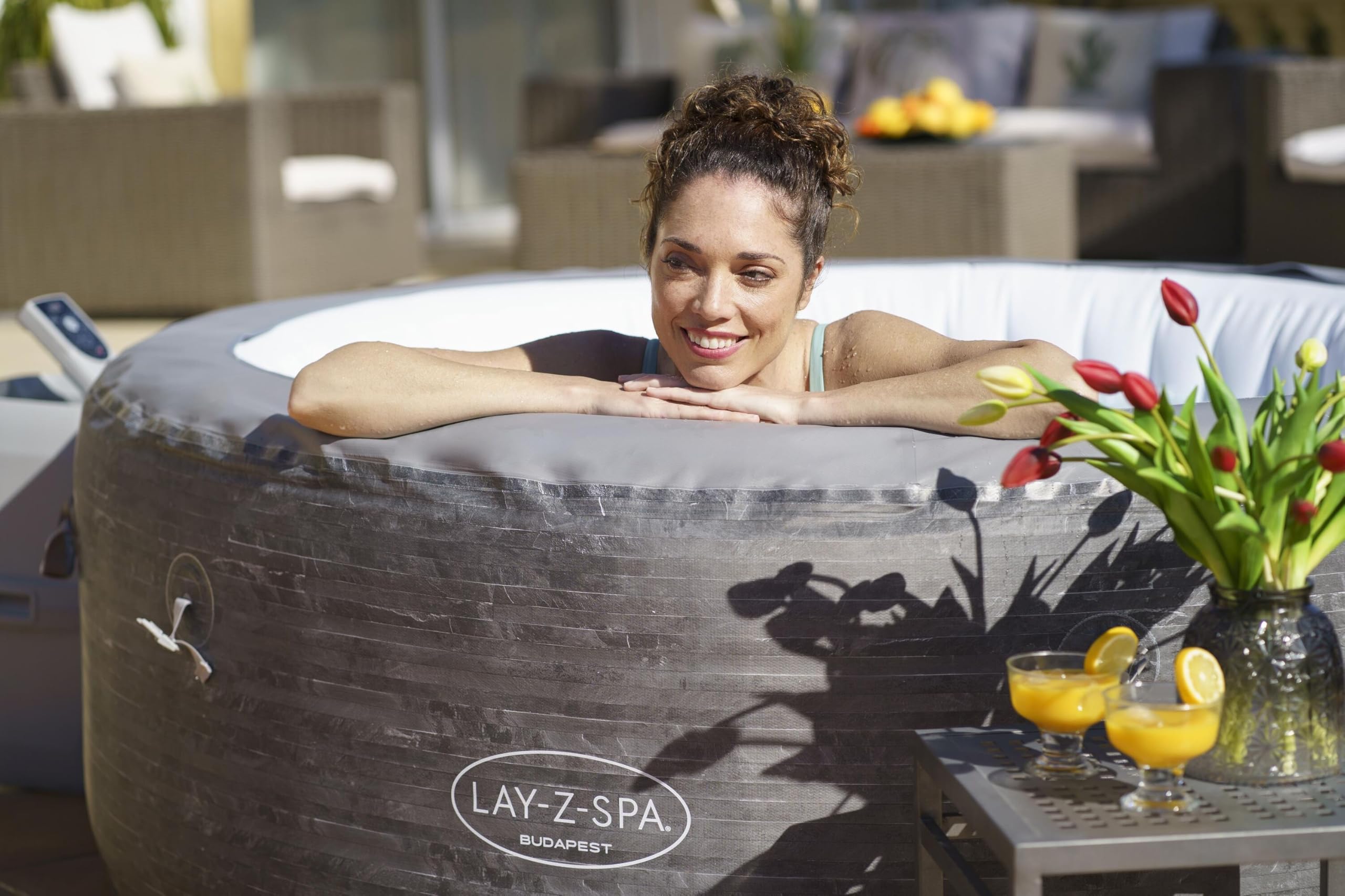 Bestway Spa Gonflable Rond Lay-Z-Spa Budapest AirJet 4-6 Places
