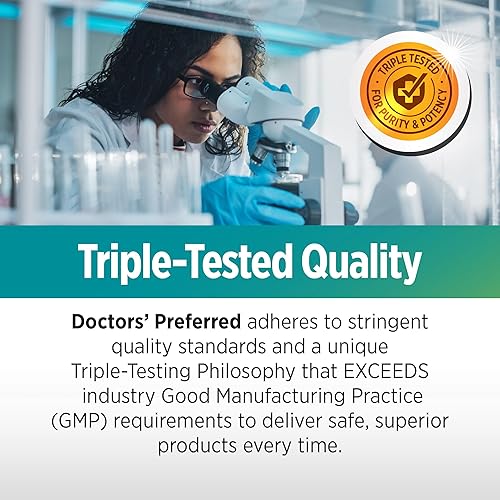 Miniatura 8 de DOCTORS' PREFERRED D-manosa 1300 mg con suplemento de arándano 500 mg - Fórmula premium (90 tabletas veganas)