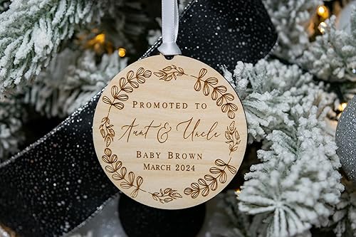 Miniatura 5 de Promoted to Aunt and Uncle Ornament, Christmas Pregnancy Announcement, Pregnancy Announcement Gift, Announcing Pregnancy to Aunt, Expecting