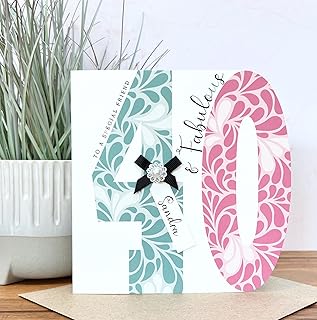 Personalised Handmade Birthday Card 18th, 21st, 30th, 40th, 50th, 60th, 70th, 80th, 90th, Daughter, Niece, Friend, Mum, Nan