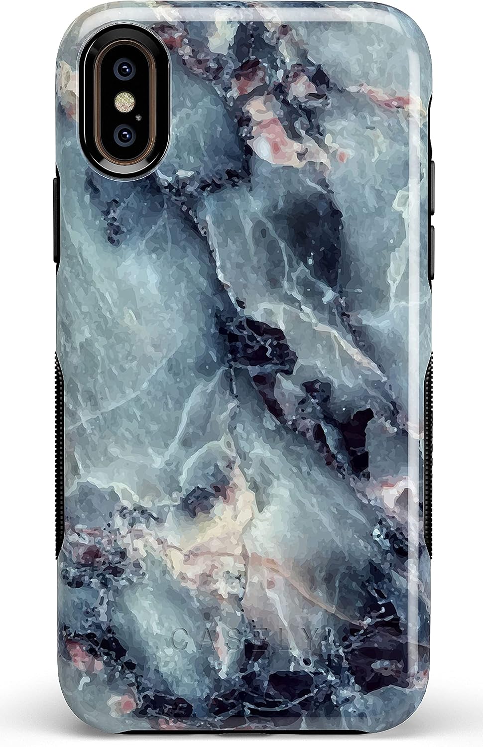 Casely iPhone X/XS Case | Deep Sea | Blue Marble | Bold Protective Design