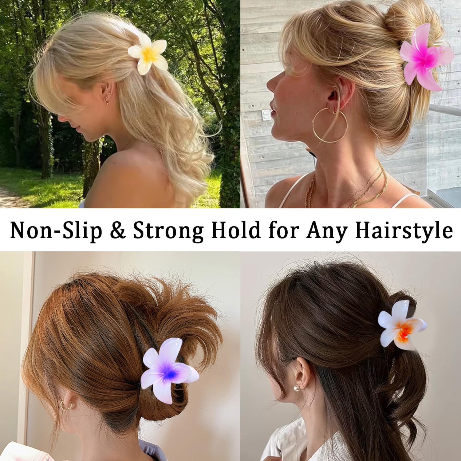 WUBAYI 6 Pcs Flower Hair Clip - Image 4