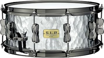 Tama S.L.P. Expressive Hammered Steel Snare Drum - 6 inches x 14 inches, Glossy