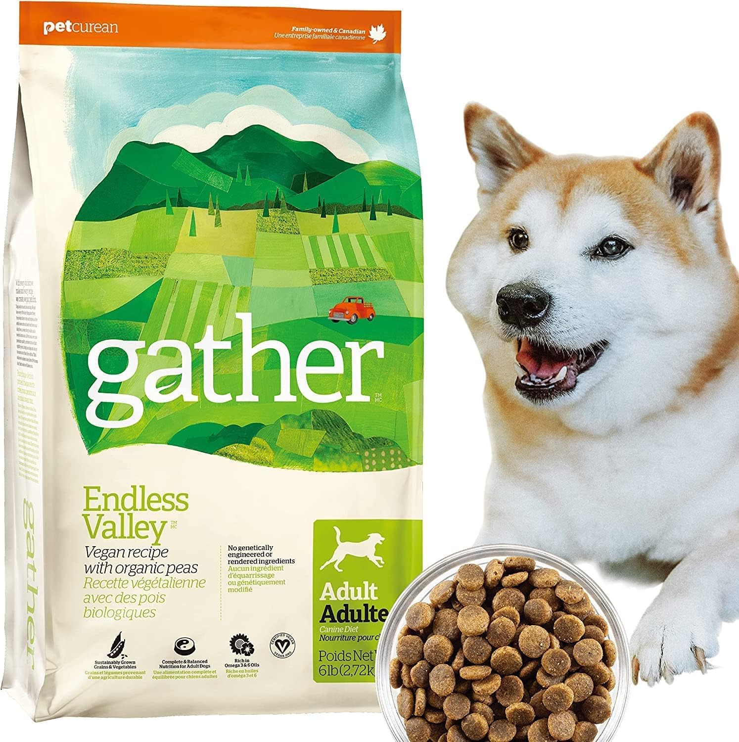 【オーガニック・ベジタリアン】 ギャザー エンドレスバレー 7.25kg ドッグフード 全犬種用 野菜たっぷり 肉・魚不使用 アレルギー対応 スーパーフード配合 GATHER