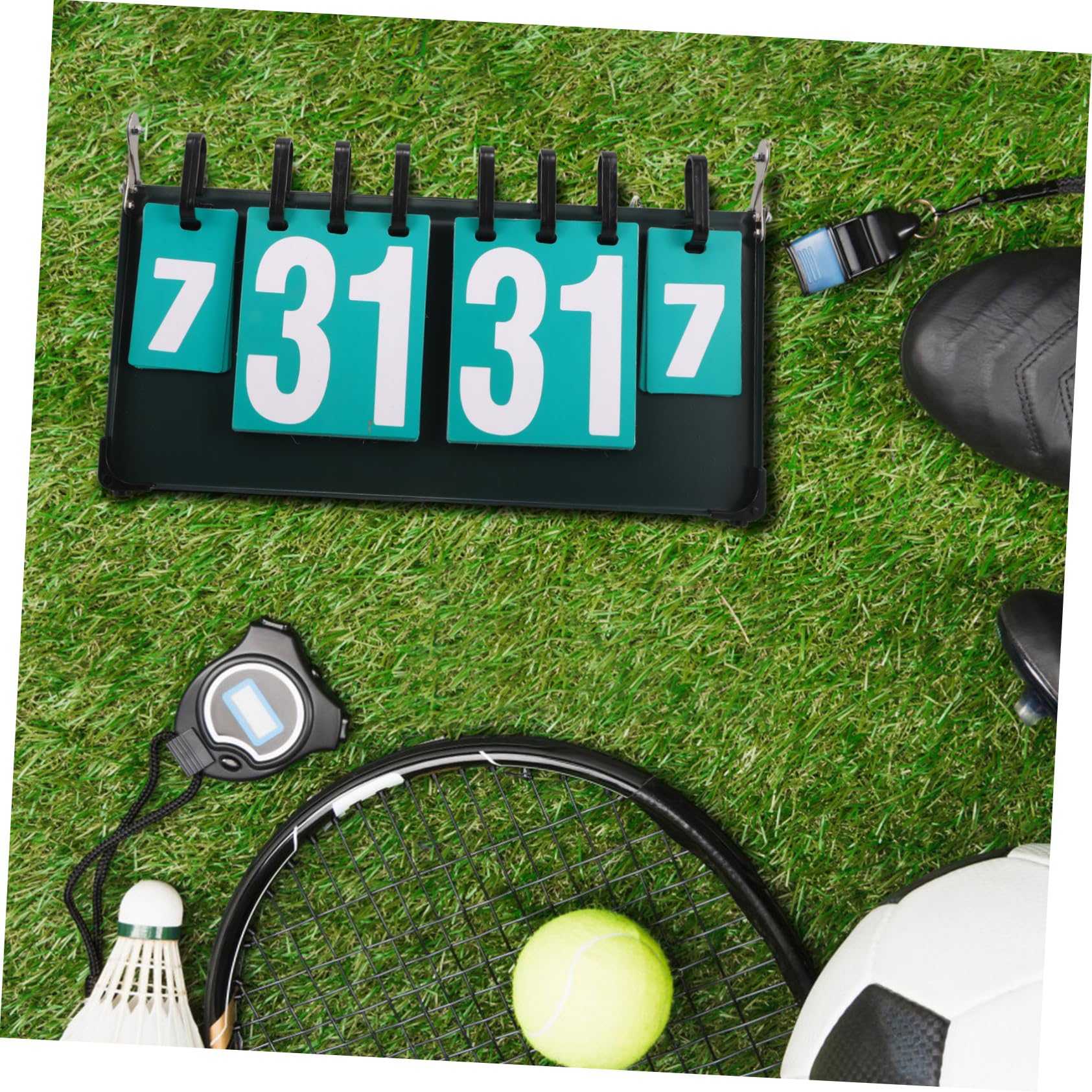 Tisch Klappanzeigetafel aus Stahlplatte für Tischtennis und Volleyball | 1stück mit Beschichtetem Papier, Tragbare Ausführung, für Hallenspiele und Outdoor Wettkämpfe