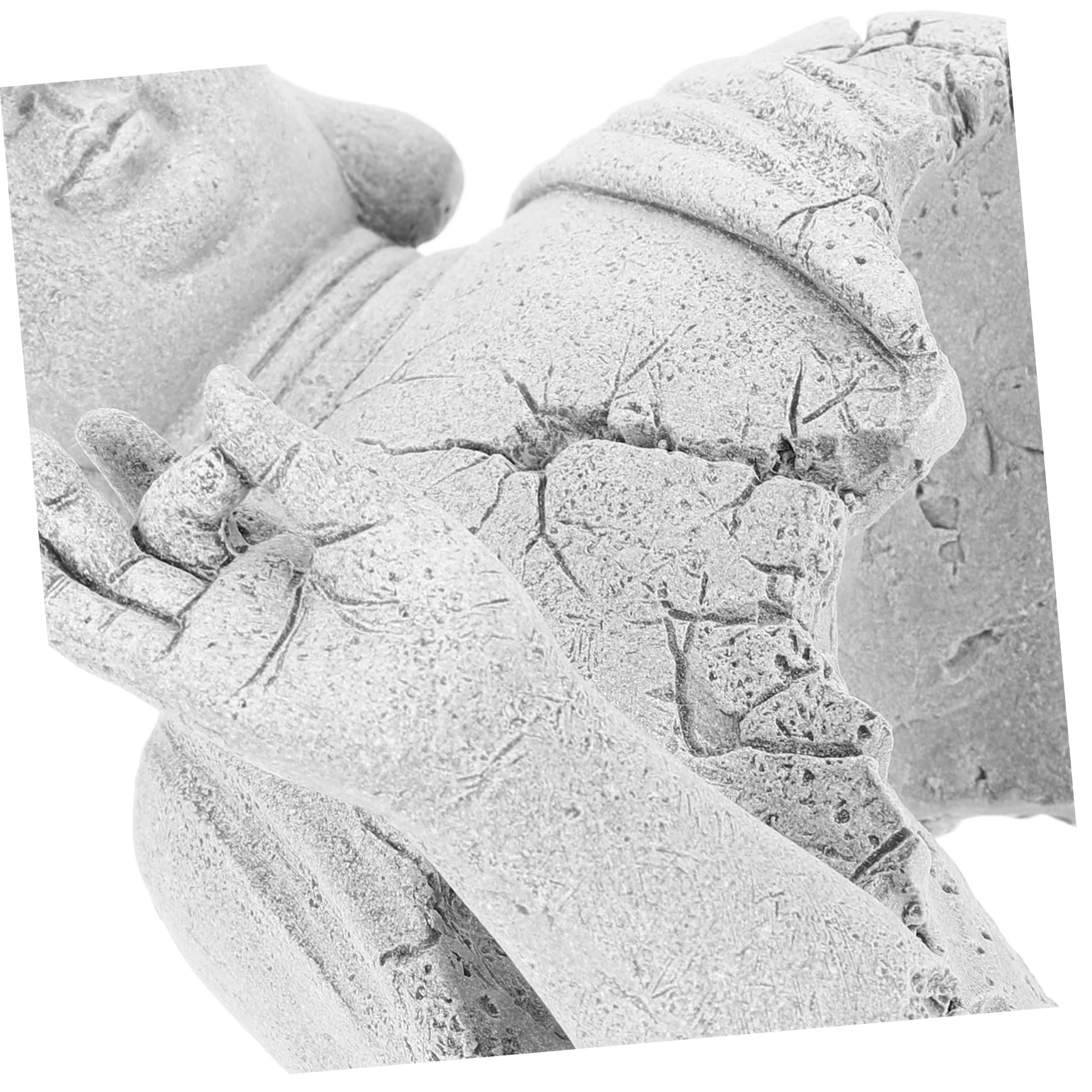 TOYANDONA Statue pour Aquarium Sculpture Décorative Antique Ornement Zen pour Décoration Intérieure Extérieure
