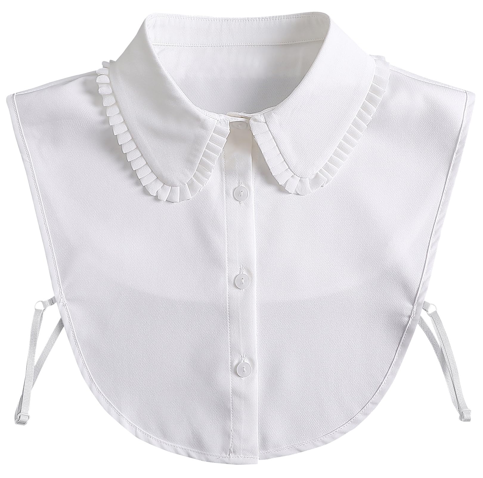 Women’s Detachable Dickey Collar – Classic Faux Half Shirt Insert Blouse Collar for Girls & Ladies