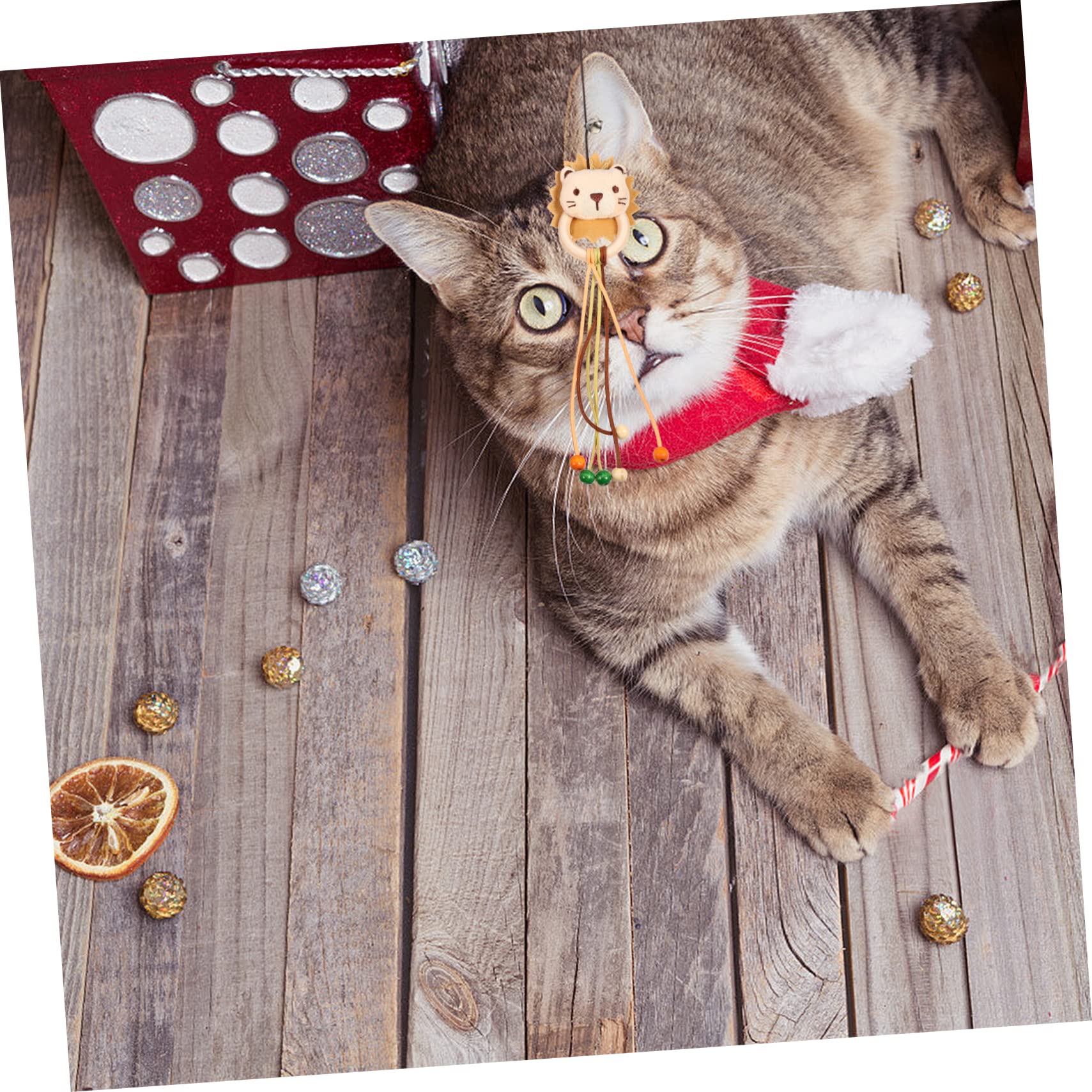 INOOMP 10stücke Katzenspielzeug Interaktive Katzenangel Mit Plüsch Figuren Für Drinnen Stimuliert Die Neugier Und Bietet Spielspaß Für Ihre Katze Leicht Und Tragbar Für Gemeinsame