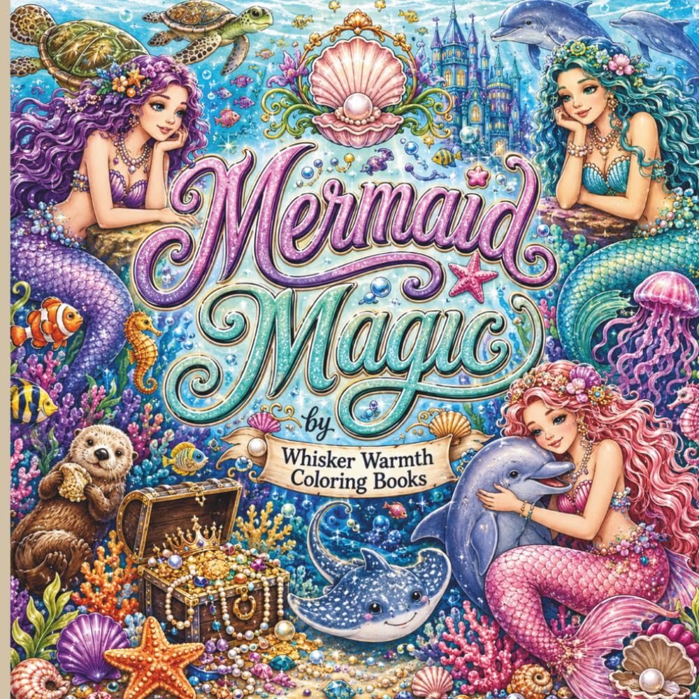 Mermaid Magic: An Enchanting Coloring Adventure of Mermaids, Ocean Friends & Underwater Wonders (Magical Fantasy Collection)