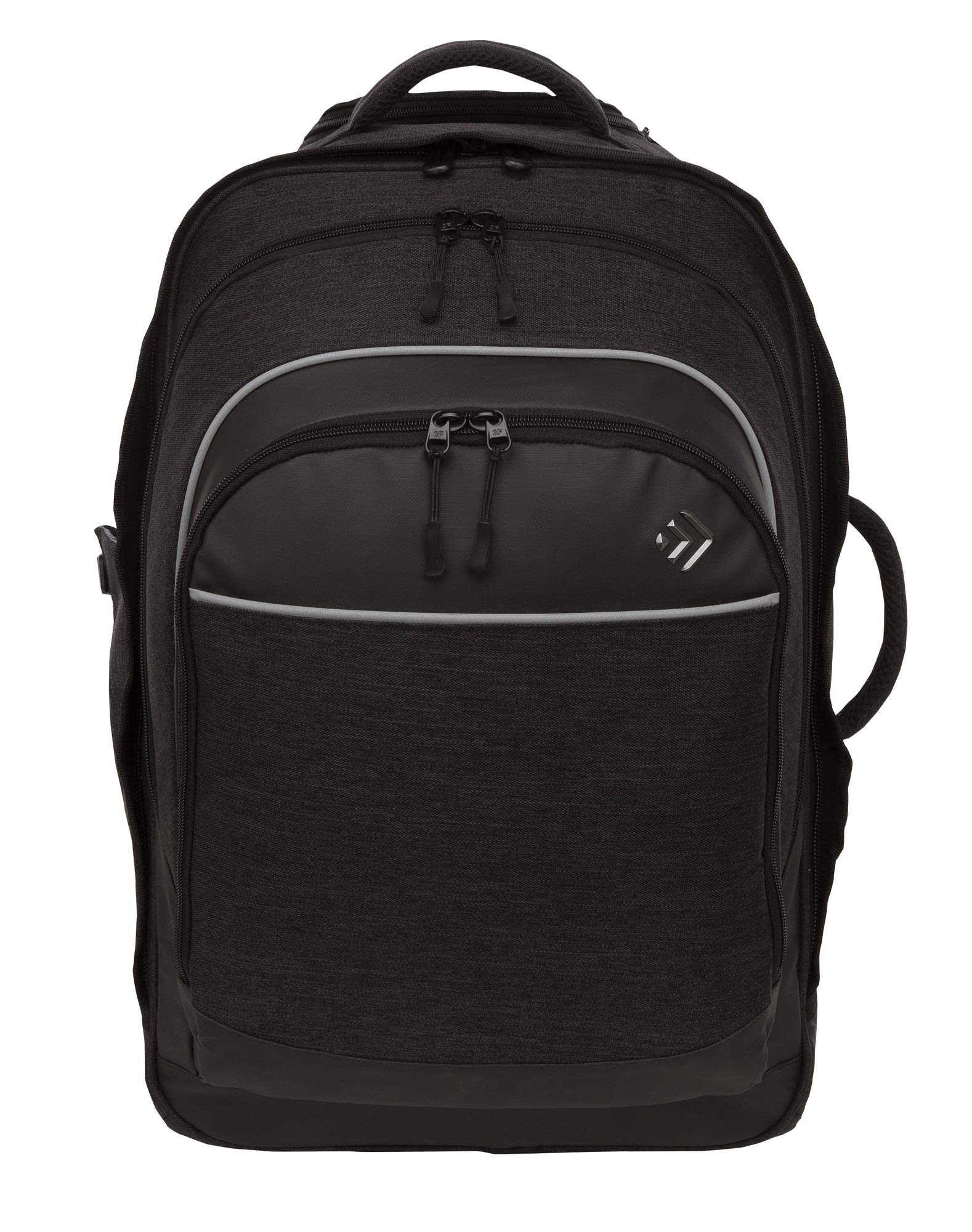Outdoor Products Unisex Voyager plecak na kółkach, czarny tkany wrzosowy, jeden rozmiar