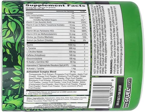 Miniatura 2 de G Fuel The Juice - Polvo de bebida energética para juegos, mezcla de cafeína pre-entrenamiento, aminoácidos para enfoque sin azúcar, vitaminas +