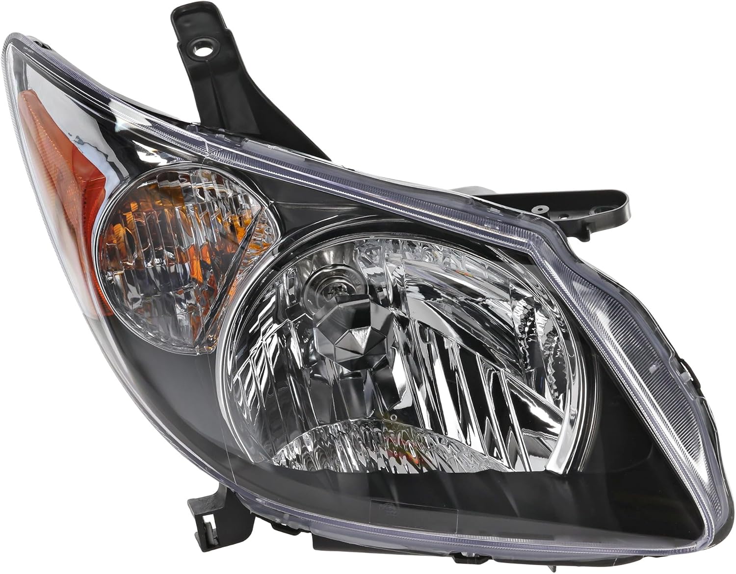 Go-Parts - Headlights Assembly for Vibe 2003-2004, Right (Passenger) and Left (Driver), Halogen Lighting, Black Interior, Replacement Pair/Set