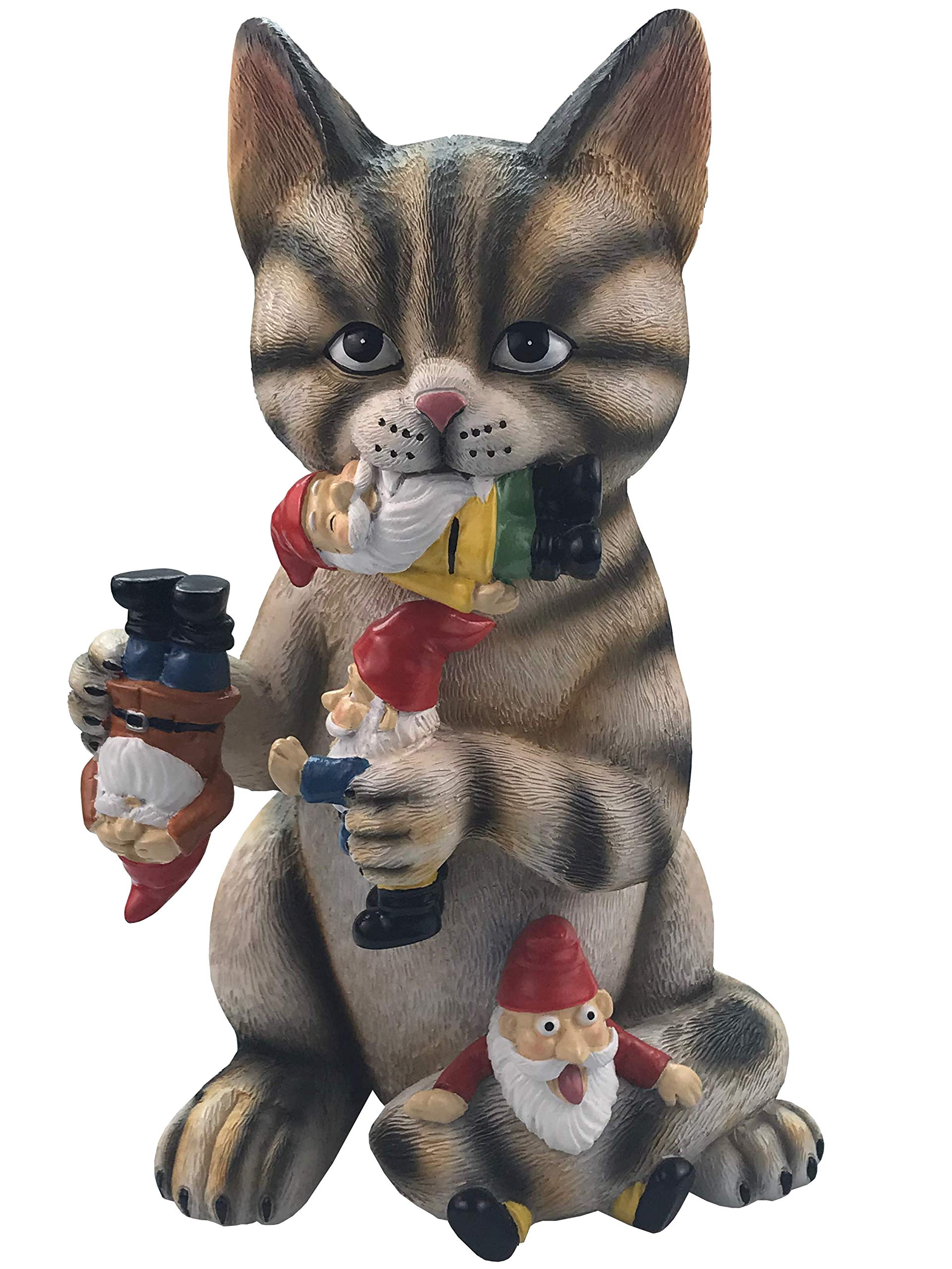 Buy By Mark & Margot Mischievous Cat Garden Gnome Statue Figurine