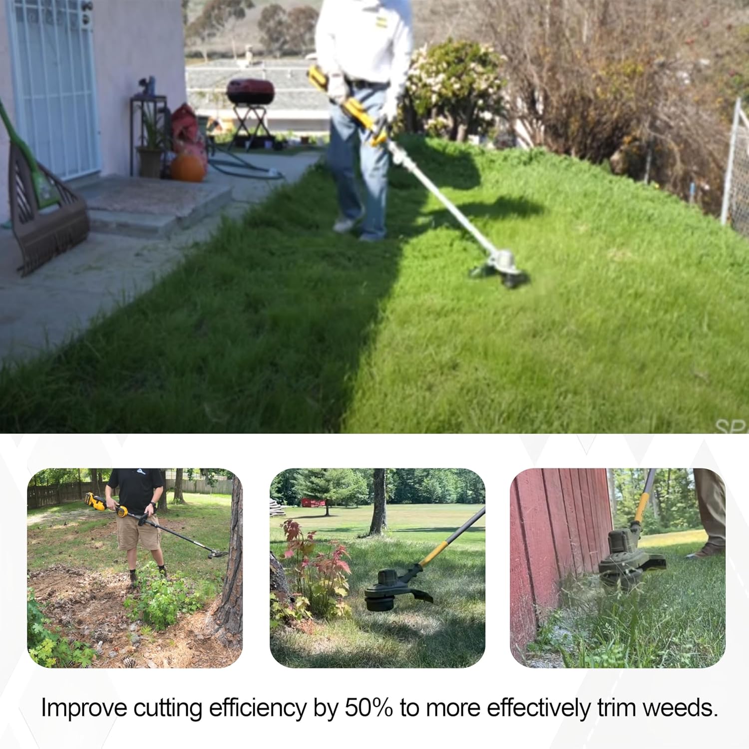 2 Pcak Trimmer Head Compatible Replacement for Dewalt DCST920 DCST922 DCST970 DCST990 DCST925 with Pre-Wound 0.080-Inch Line