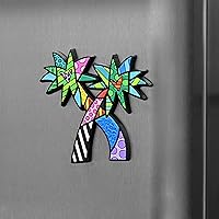 Vista 3 de BRITTO Romero - Imán de goma decorativo multiusos grande, palmera