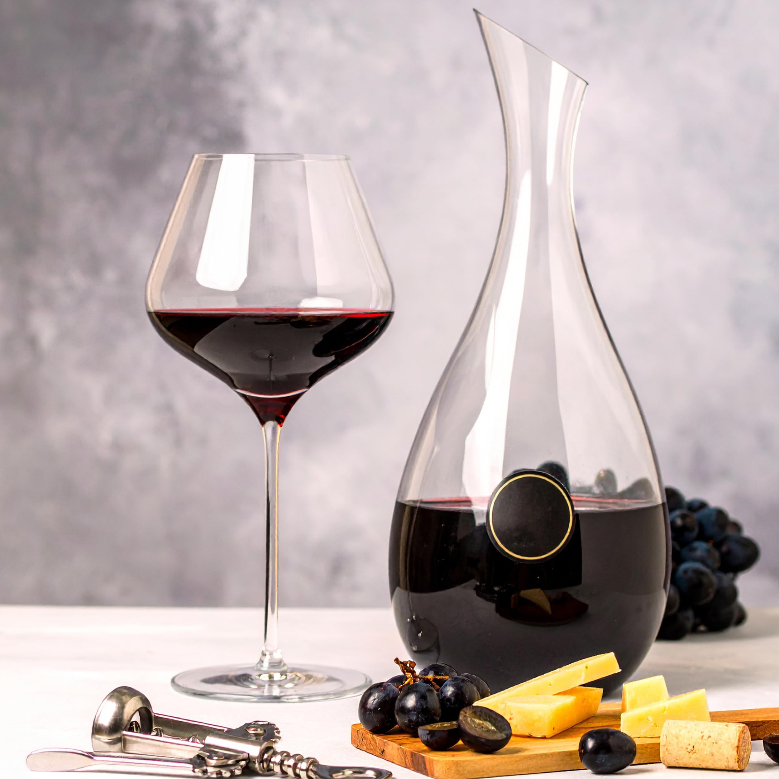 Stölzle Lausitz Q1 Grand Cru Burgundergläser Rotweingläser 870 ml, 6er-Set | Handgefertigte Grand-Cru-Burgundergläser für Burgunder, aus bleifreiem Kristallglas, stoßfest & spülmaschinengeeignet