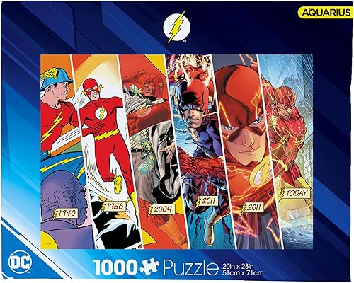 AQUARIUS DC Comics The Flash Timeline (rompecabezas de 1000 piezas) – Producto oficial de DC Comics The Flash Merchandise & Collectibles – Sin