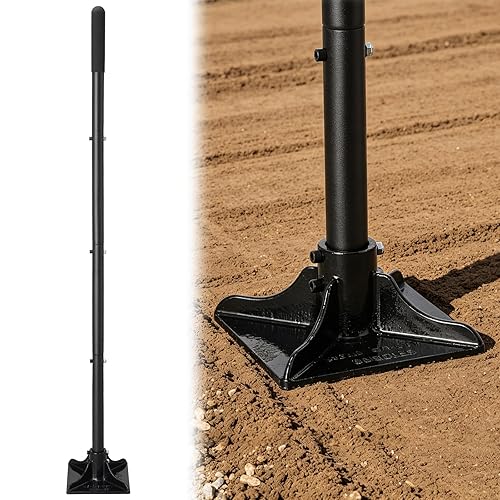 Heavy Duty Hand Tamper 8"x8" Steel Ground Tamper Tool –