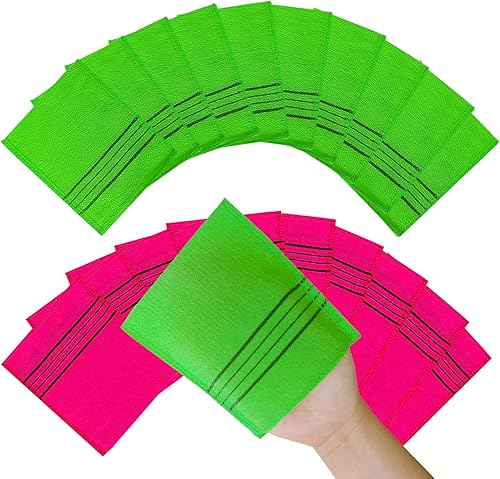 Exfoliante Coreano Exfoliante Coreano para Ducha (verde10 rojo10) verde10, rojo10,verde2 rojo2,Verde 4,verde4 rojo4,Verde8,Multi 6,Verde Rojo,Largo