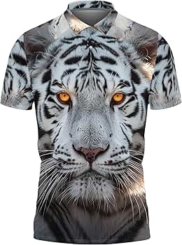 メンズウェア CheckYourHead Tiger-Woodland Polo White CheckYourHead