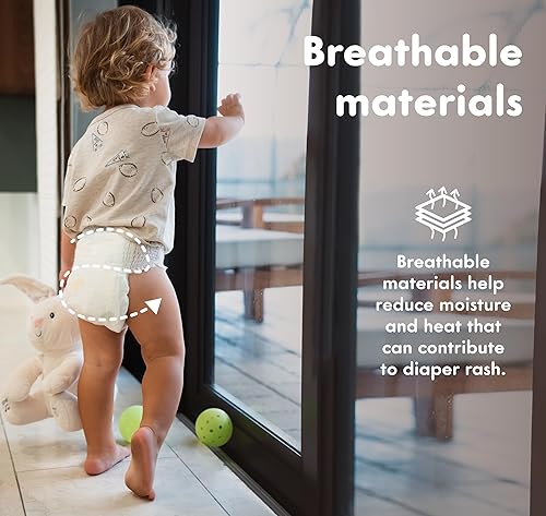 Miniatura 6 de Maneki Pantalones de pañales y pantalones de entrenamiento para bebé, talla 2T-3T, suaves, delgados y absorbentes, fáciles de poner, protección
