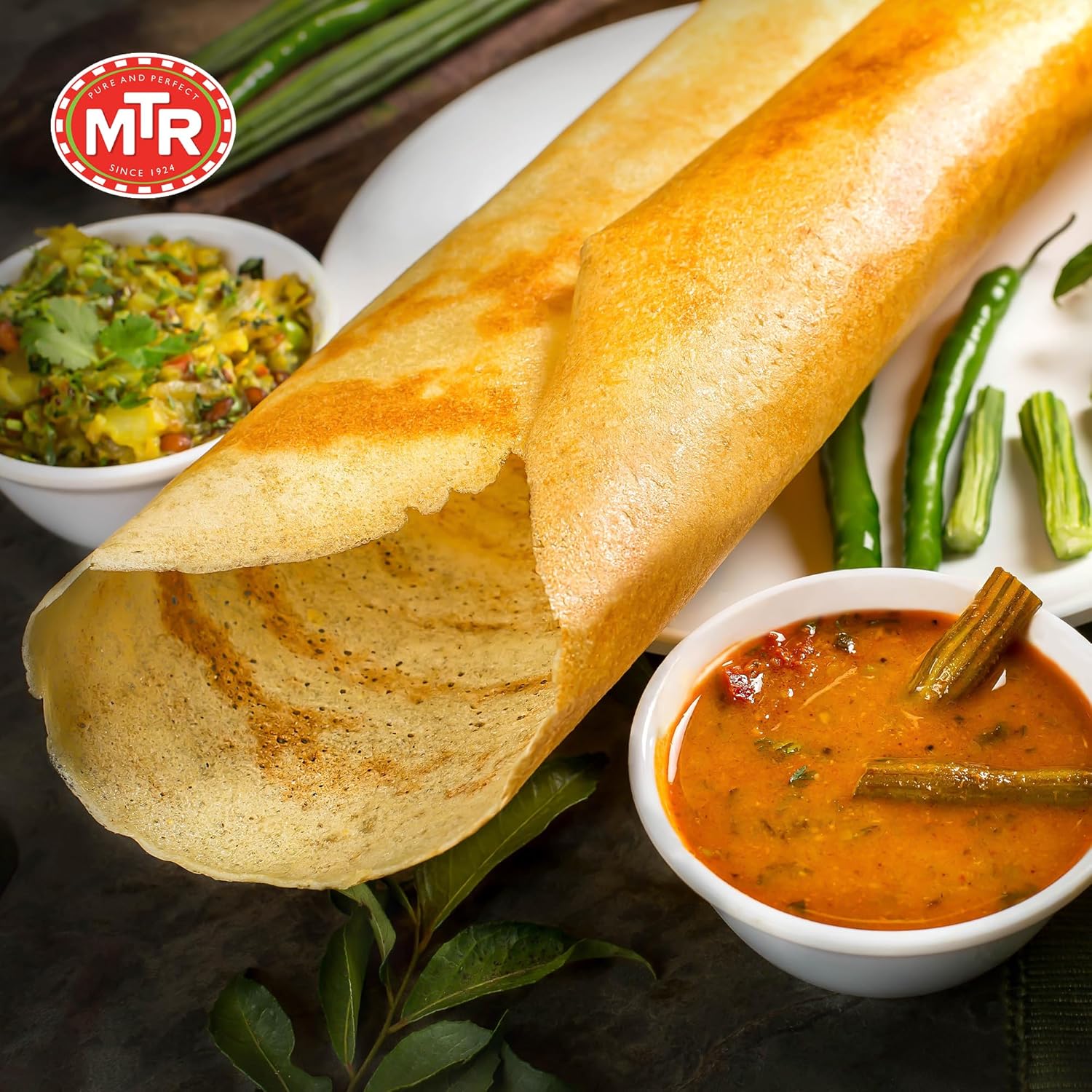 MTR Instant Dosa Mix - Ready to Cook Authentic Indian Breakfast, Lunch, Dinner or Snack Meal - No Added Preservatives - A Quick & Easy Recipe Suitable for Vegetarians - (500g, Pack of 3)