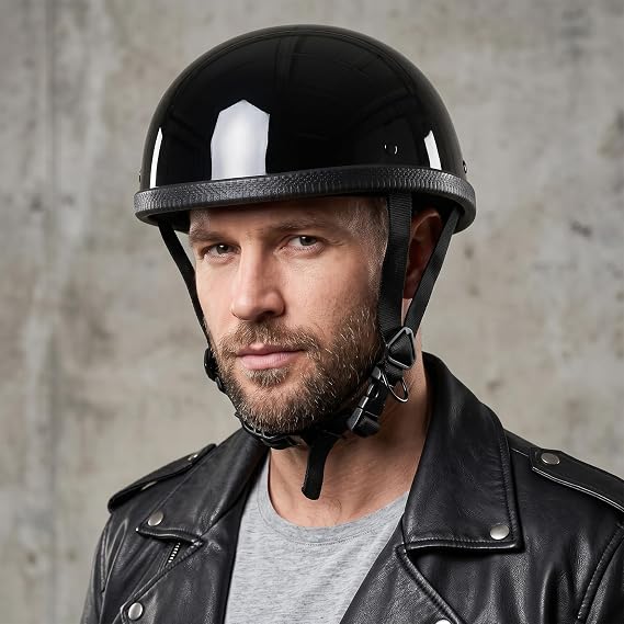 Retro Motorcycle Half Helmet Classic Design Half Adult Motorcycle Helmet