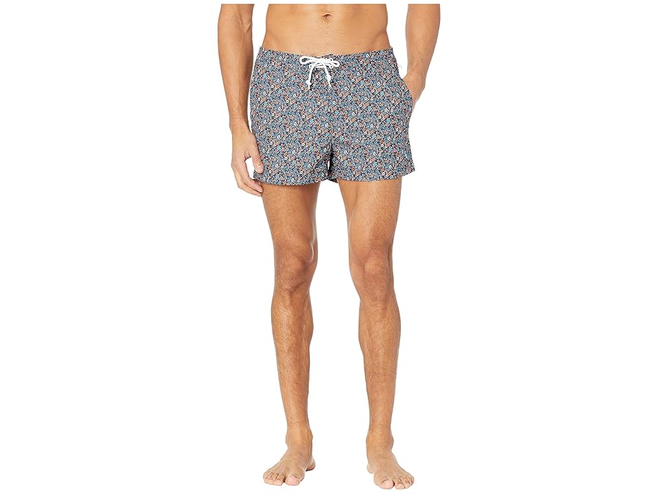 

Original Penguin Ditsy Floral Fixed Box Trunk (Dark Sapphire) Men's Swimwear, Blue