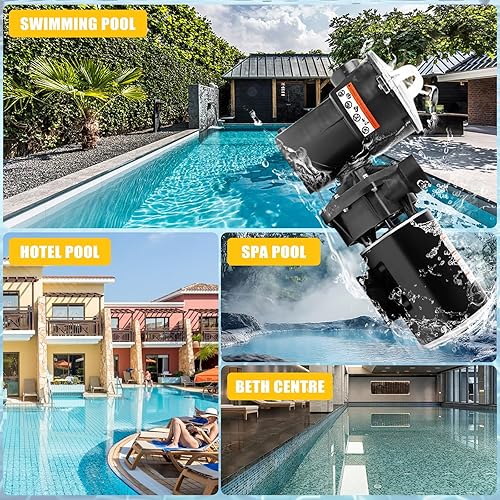 Miniatura 4 de Bomba de piscina W3SP1580 para bomba de piscinas de una sola velocidad Hayward 1HP sobre el suelo, 115 V