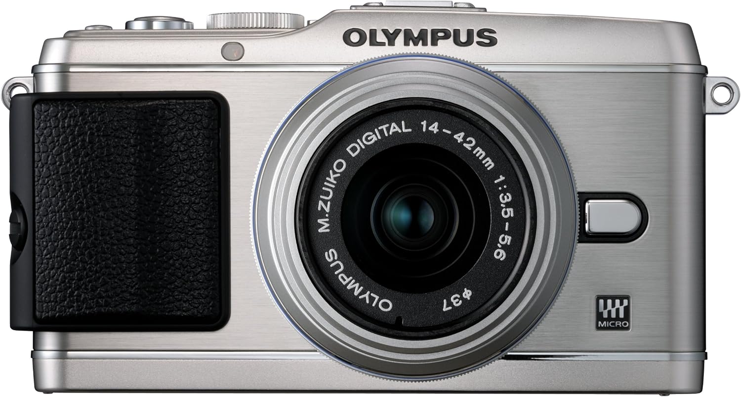 Amazon Com Olympus Pen E P3 12 Mp Live Mos Camara De Lente Intercambiable Con Lente De Zoom De 0 551 1 654 In Plata Electronica