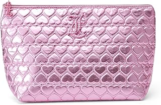 Juicy Couture Bolsa de maquillaje rosa Organi...