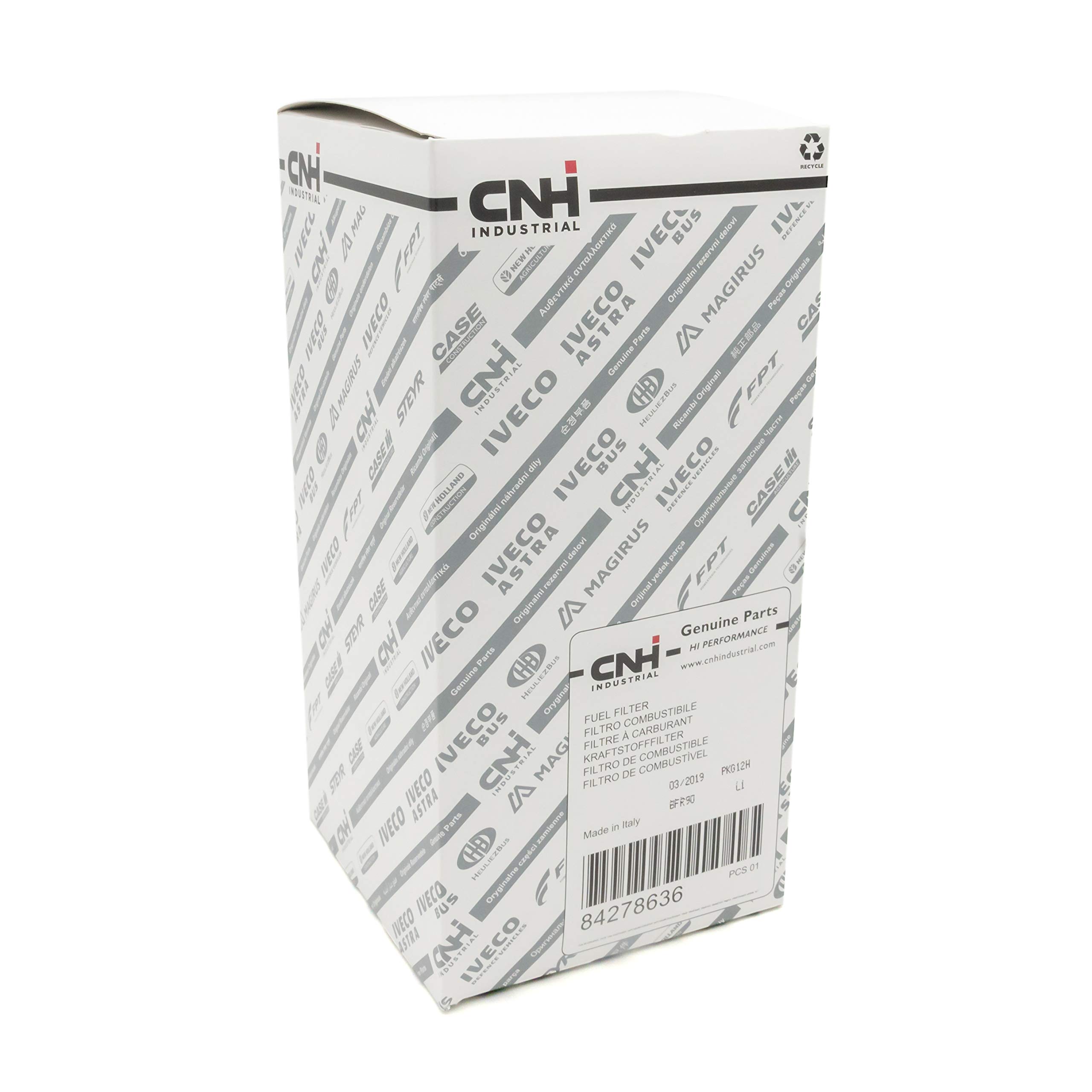 CNH New Holland Case Original 84278636 - Filtro de combustible para tractores (1 unidad)