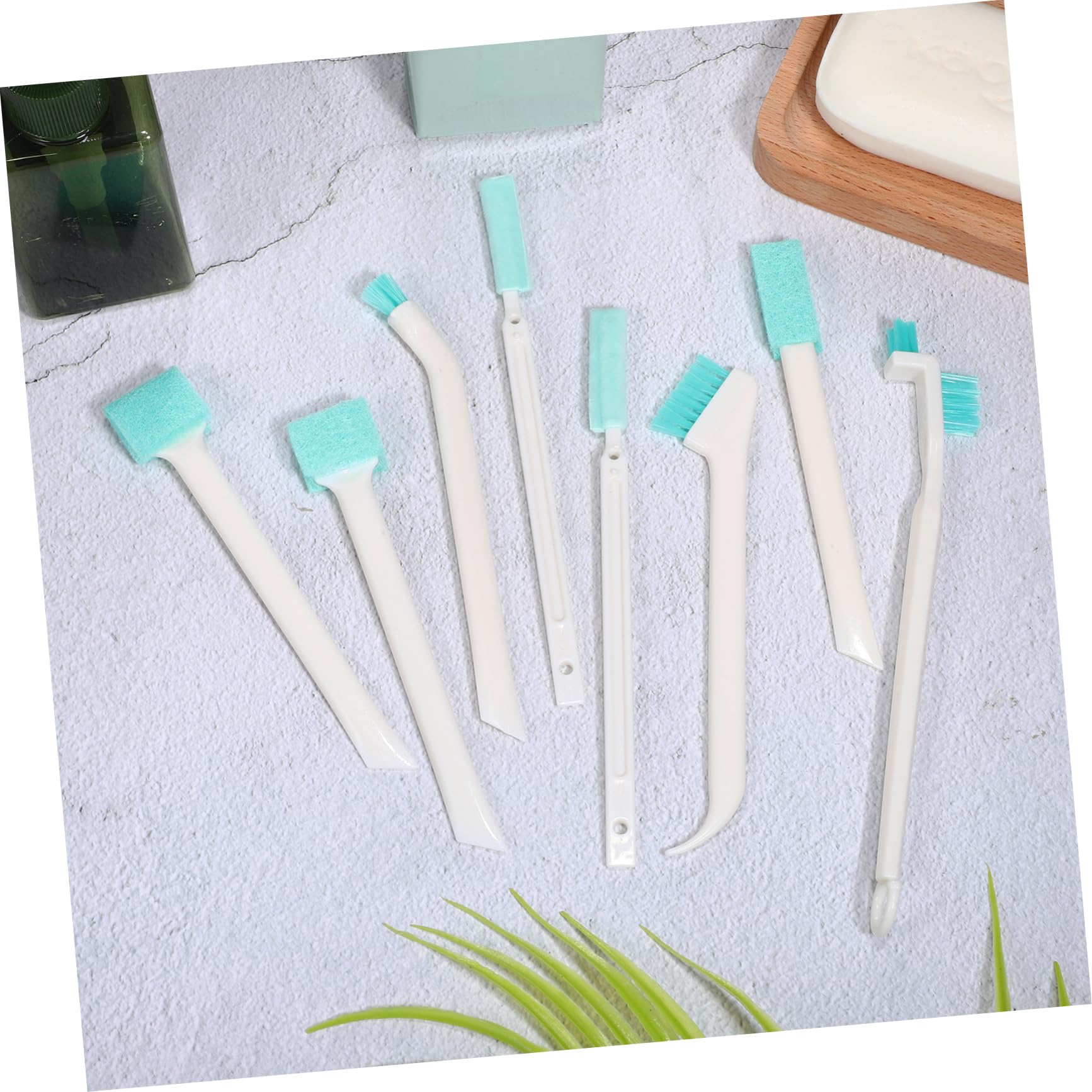 FRCOLOR Detail Cleaning Brush Set Groove Brush for Grout Window Tracks and More and Easy to Store