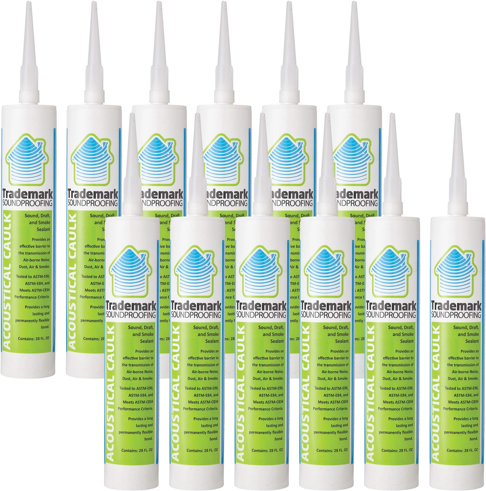 tms, acoustic caulk - 12 (29 oz) tube