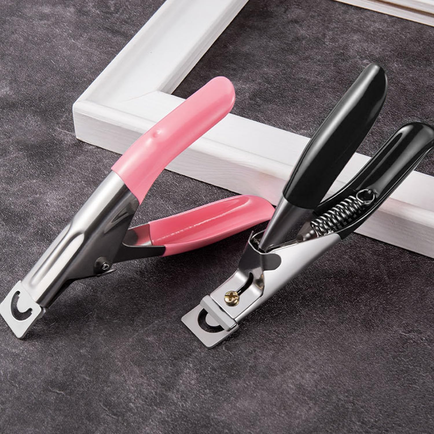 2 Stücke Tragbarer Nagelschneidelemente, Nagel -Trimmwerkzeuge, Diy -Nagel -Accessoires, Edelstahl -Nagelschneider.