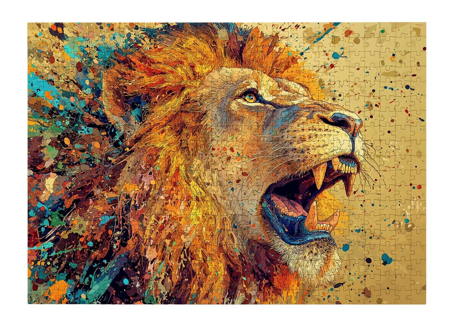 Puzzle Leone, Puzzle 1000 Pezzi Arte per Adulti, Regalo Uomo e Donna -4773