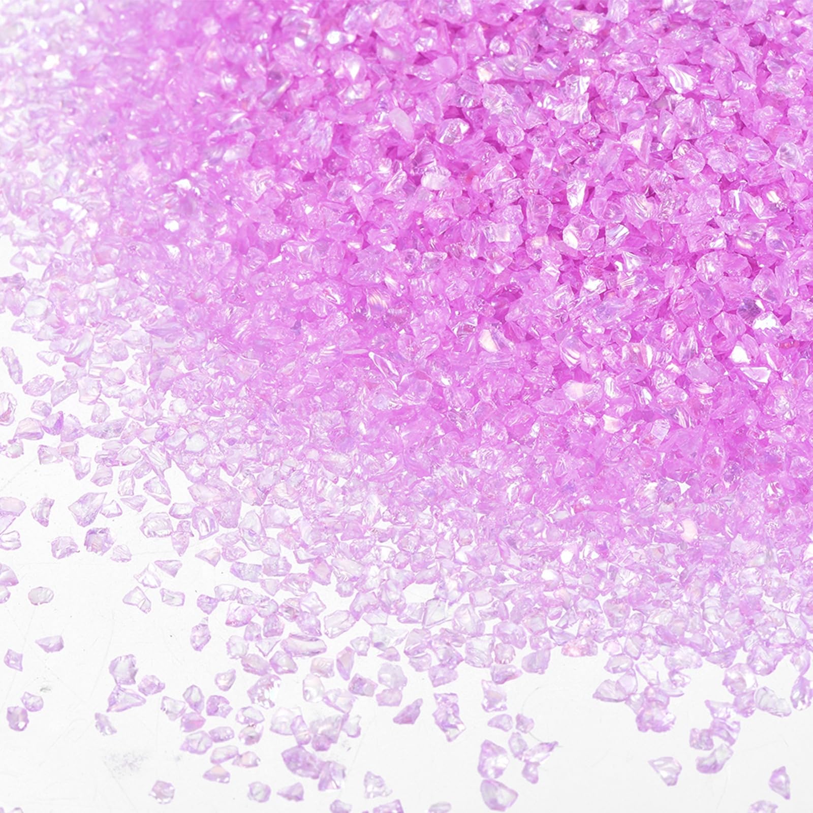 sourcing map 3 Pcs Crushed Glass for Resin Art, 50g Irregular Metallic Chunky Chips Small Broken Crushed Glass Glitter Pieces for Crafts DIY Vase Filler Jewelry Making Decor, Purple
