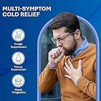 Vista 6 de MAJOR Robafen CF Multi-Symptom Peak - Jarabe para la tos fría para la congestión y el alivio de la mucosidad, sin alcohol, sin somnolencia, 4 onzas